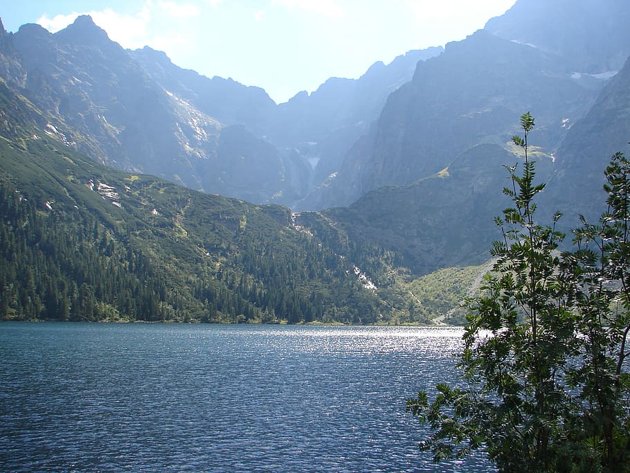 mountain, mountains, top, nature, tatra, poland, lake, morskie oko, HD wallpaper