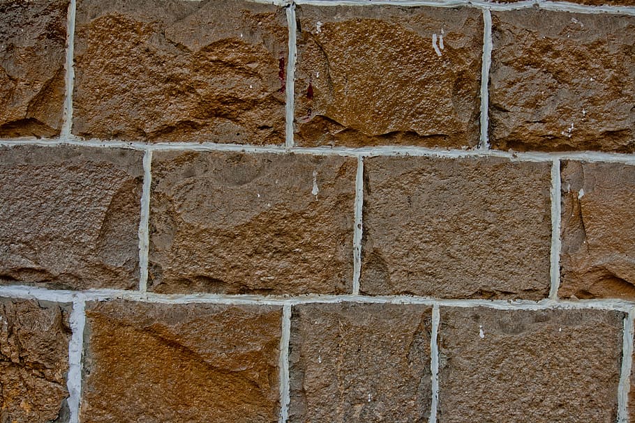 bricks, wall, texture, stone, full frame, backgrounds, no people HD wallpaper