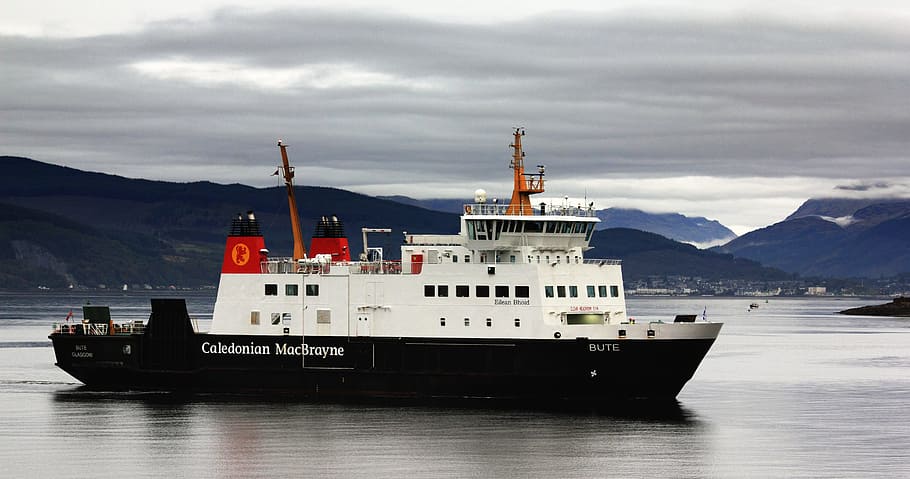 bute, ferry, port, scotland, argyll, sea, scottish, sailing, HD wallpaper