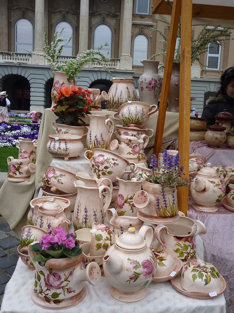 ceramic, easter, unloading, fair, no people, variation, for sale HD wallpaper