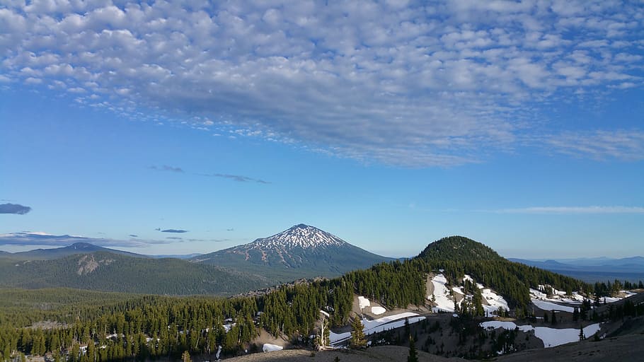 mountain, oregon, three sisters, beauty in nature, sky, scenics - nature HD wallpaper