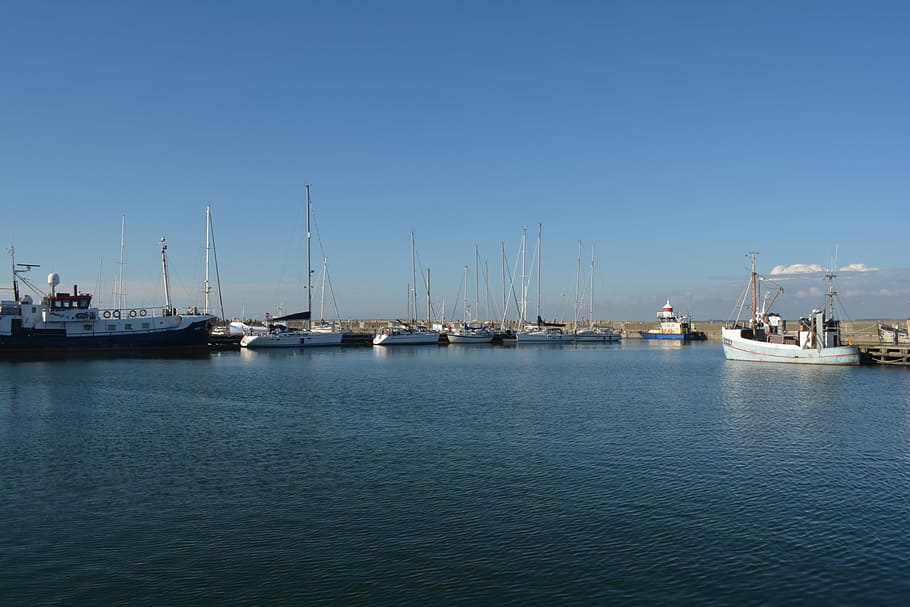 thyborøn, denmark, harbor, nautical vessel, transportation HD wallpaper