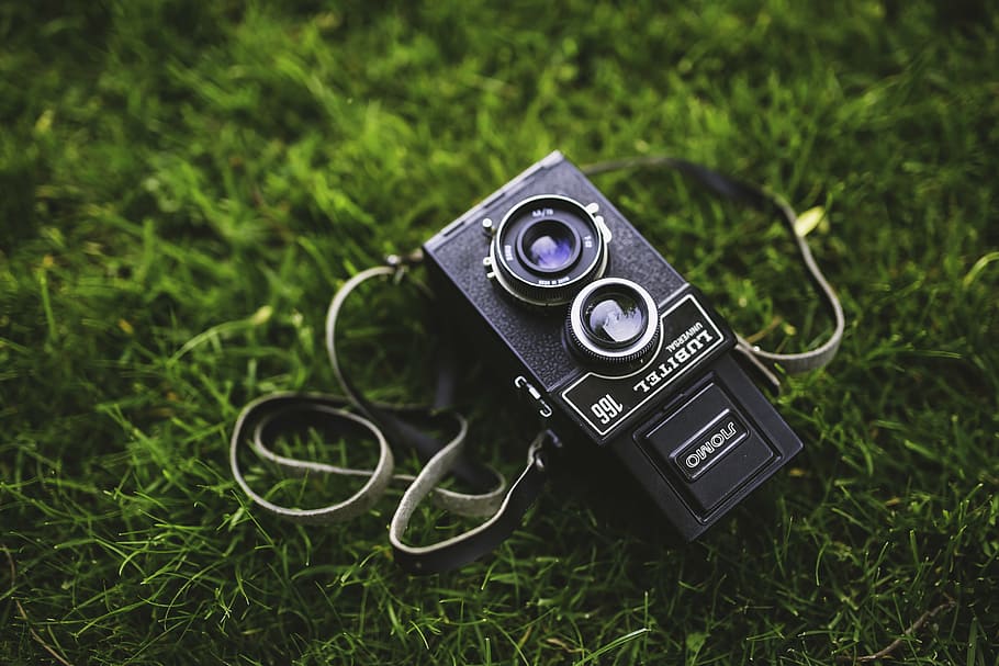 black camera, old, vintage, retro, lubitel, russian, medium HD wallpaper