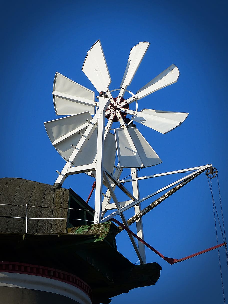 Pinwheel, Mill, Old, Windmill, Wing, turn, historically, building HD wallpaper