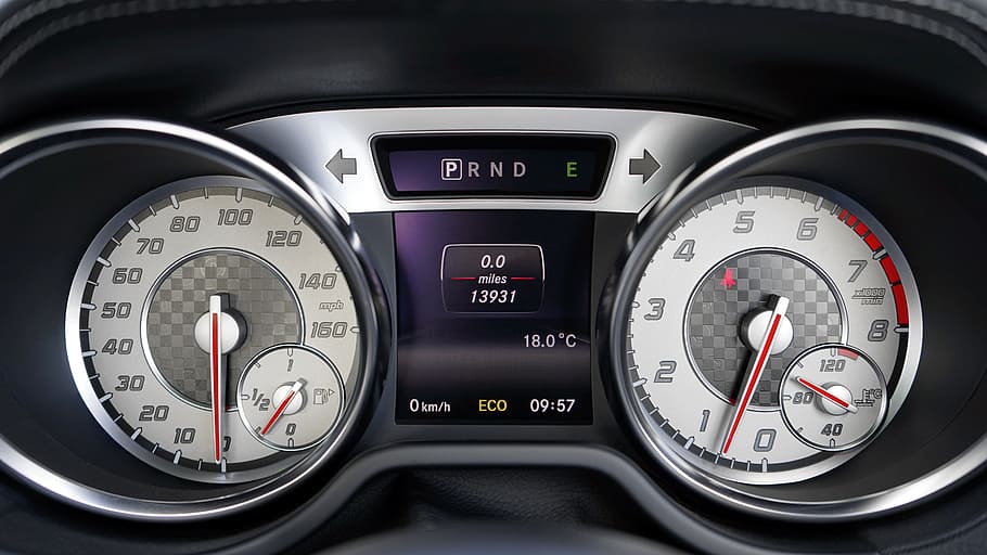 turned off vehicle instrument cluster panel, car, interior, speedometer, HD wallpaper