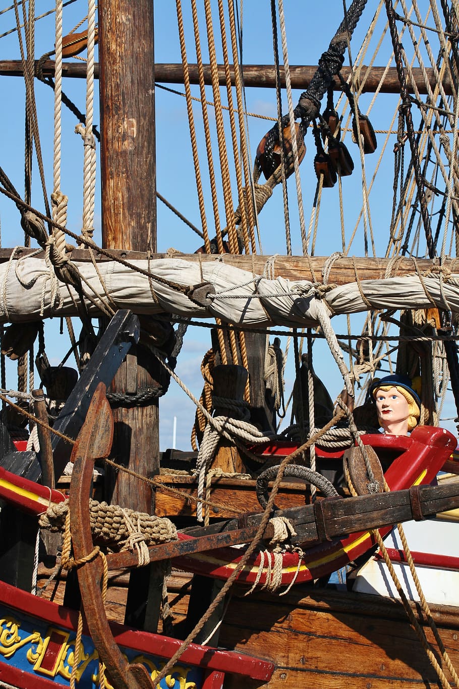 Sailing Ship, Rigging, Sail, Boat, nautical, sailboat, mast HD wallpaper