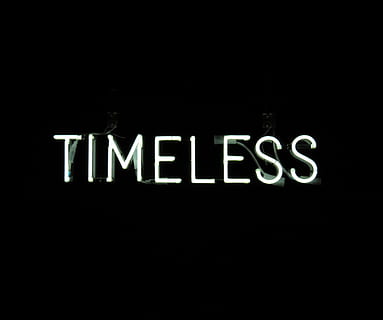 timeless, typography, font, letters, illuminated, light, text HD wallpaper
