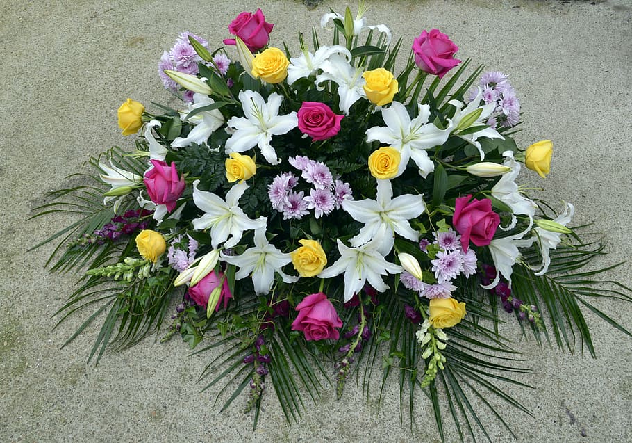 natural flower arrangements, flowers for deceased, bouquets, HD wallpaper
