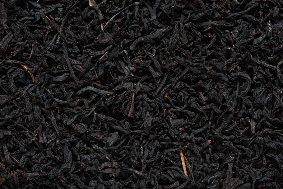 black, worms, all around, tea, leaves, dried, herbal, fermented HD wallpaper