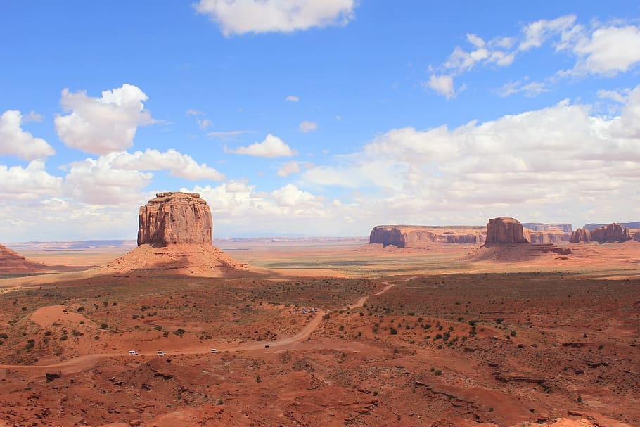 background, desert, rock, nature, america, mountain, colorful HD wallpaper