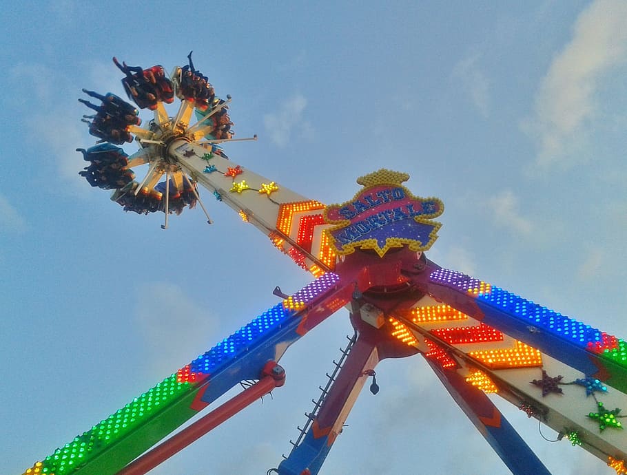 fair, carousel, speed, fun, turn, year market, folk festival HD wallpaper