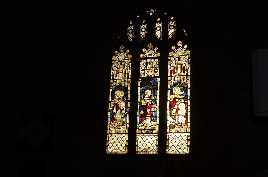 Church, Background, Architecture, united, kingdom, window, glass HD wallpaper