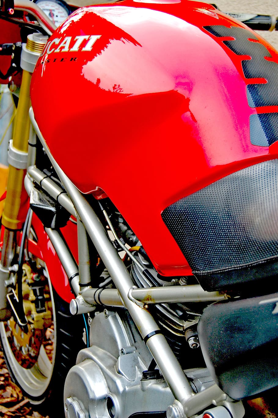 ducati, monster, classic, red, land vehicle, transportation HD wallpaper