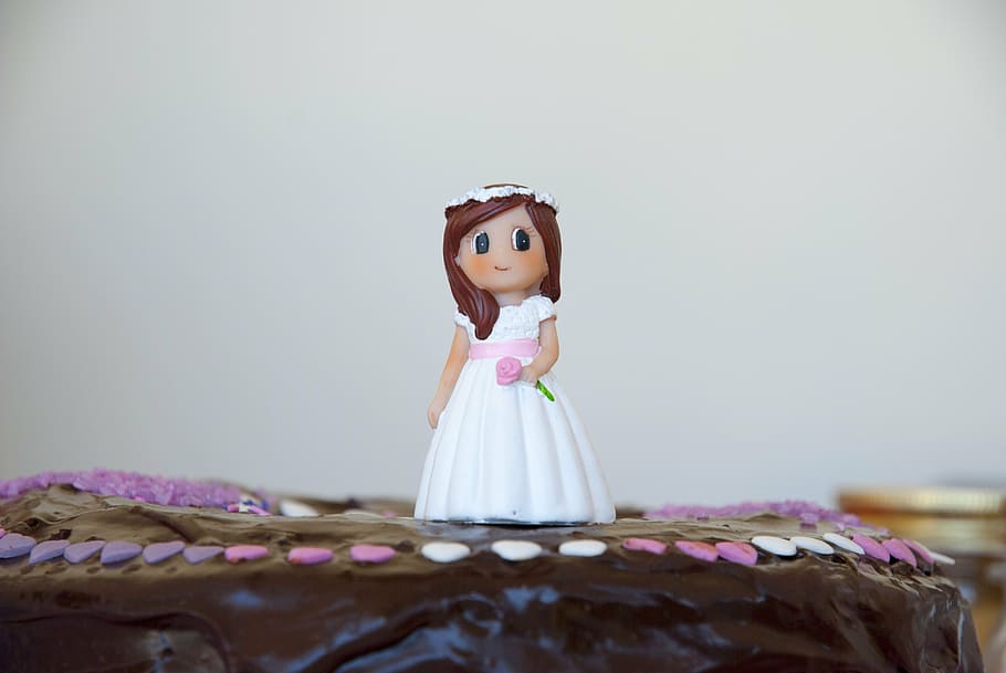 Sofia the First figurine, communion, pie, figure, cake, wedding, HD wallpaper