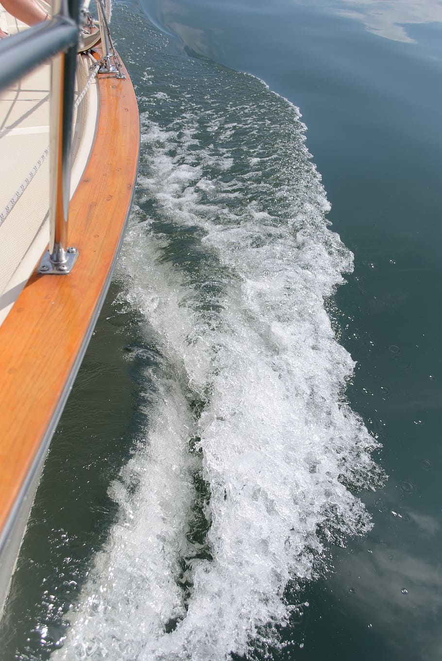 wake, boat, lake, water, nautical vessel, transportation, mode of transportation HD wallpaper
