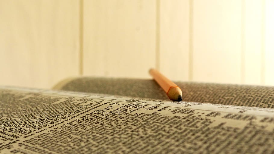 table, relaxation, wood, pattern, pencil, study, book, text HD wallpaper