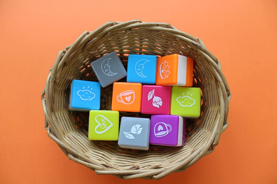 pads, children, fun, science, pictures, symbols, colorful, play HD wallpaper