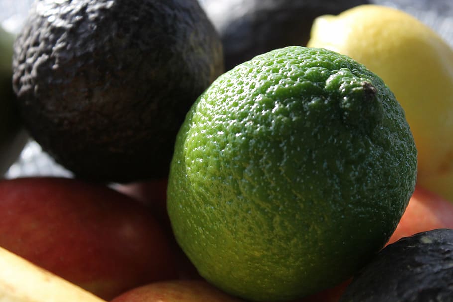 lime, avocado, fruit, food, lemon, citrus, fresh, healthy eating HD wallpaper