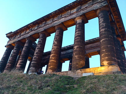 Monument, Penshaw, Pillars, Columns, landmark, history, culture HD wallpaper