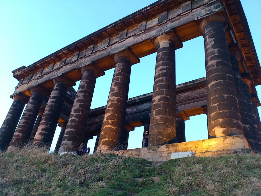Monument, Penshaw, Pillars, Columns, landmark, history, culture HD wallpaper