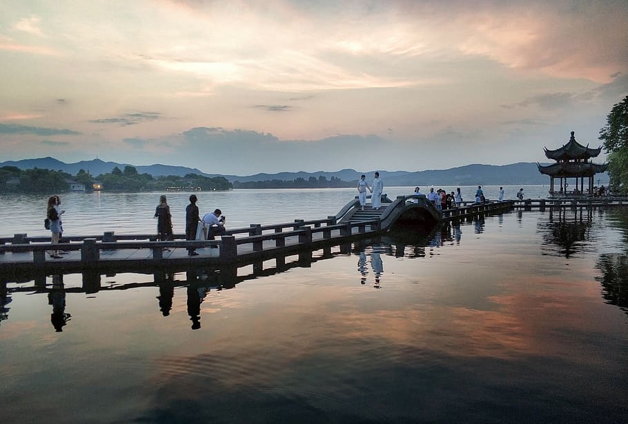 Hangzhou city scenery Night HD Photography Preview | 10wallpaper.com