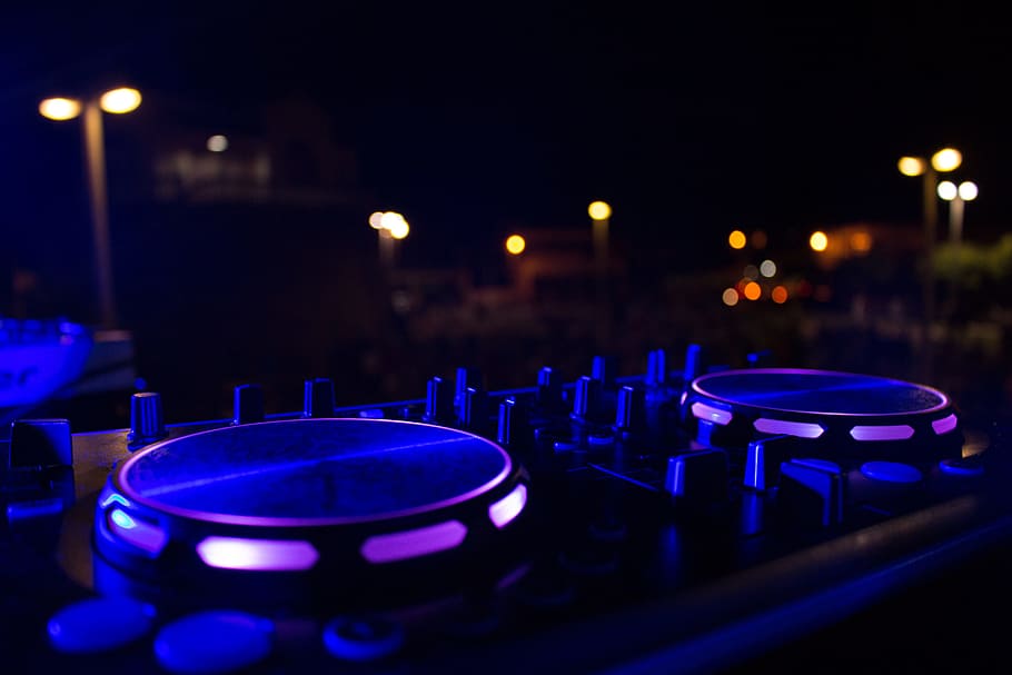 dj, pauco, lights, night, arts culture and entertainment, music HD wallpaper