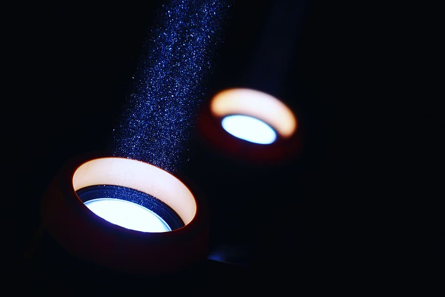 light, lights, dark, bright, beam, illuminated, light beam, night HD wallpaper