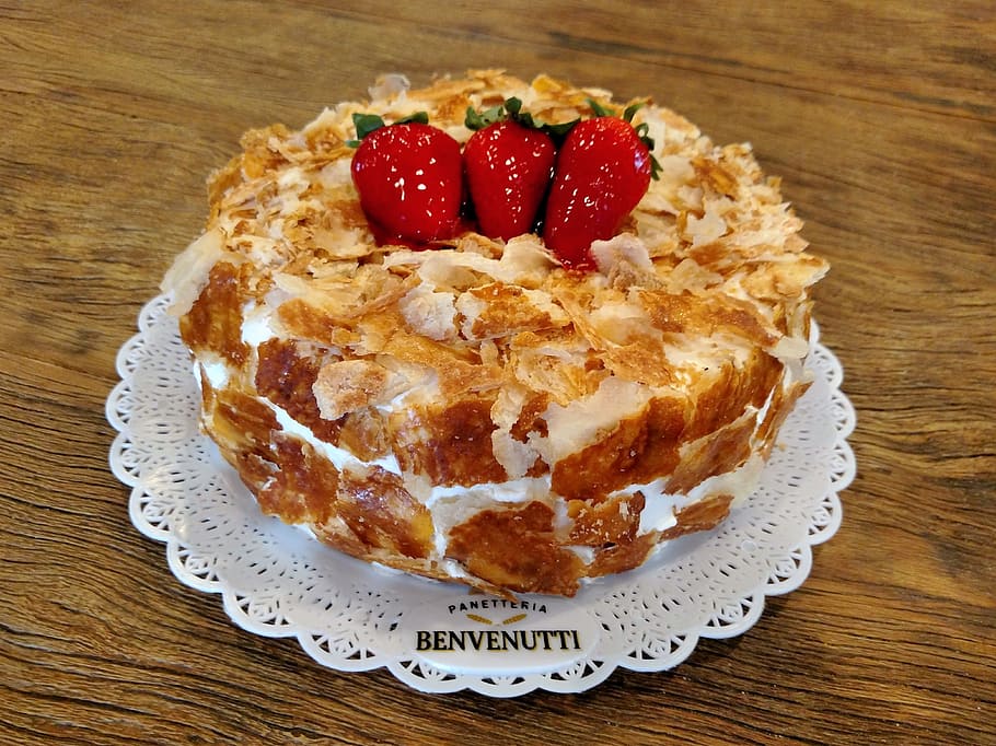 Cake, Sweet, Tasty, food, dessert, sweet Food, baked, fruit HD wallpaper