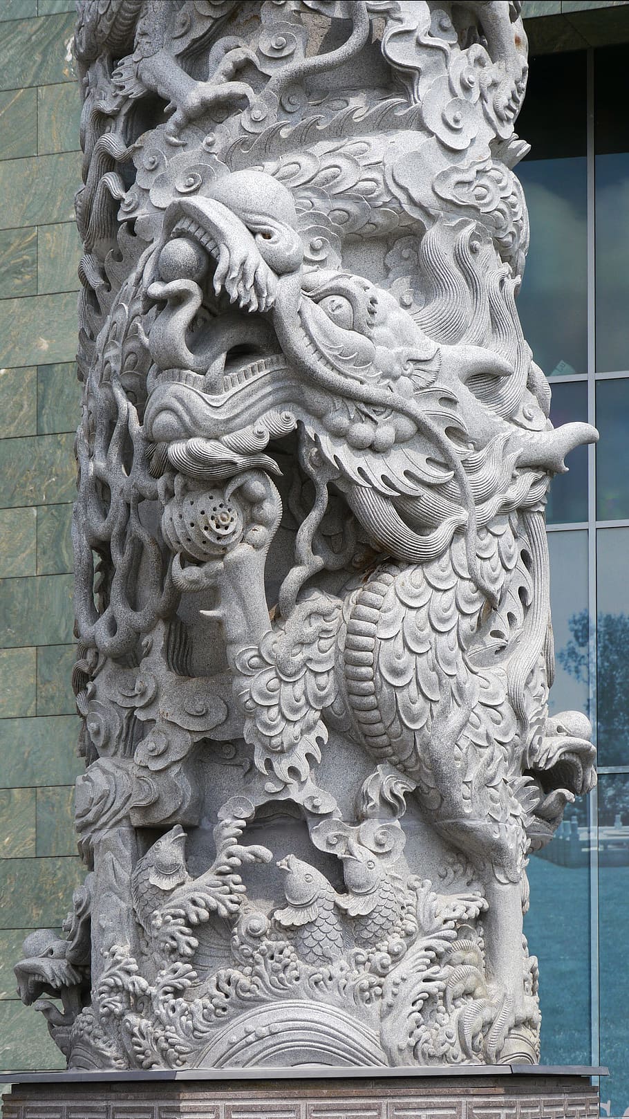 chinese, architecture, column, art and craft, representation HD wallpaper