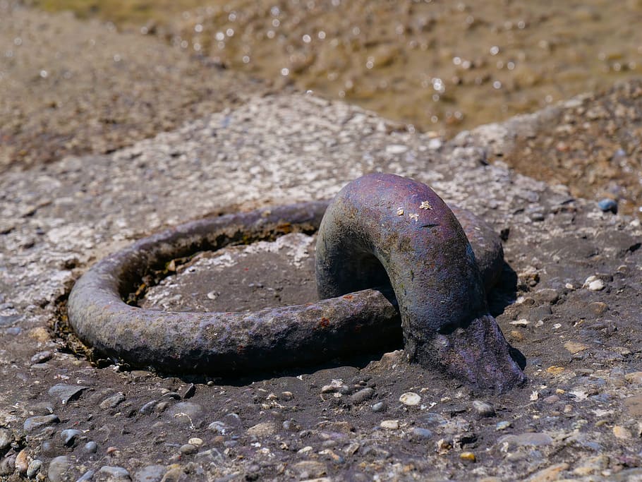 loop, mooring, loop docking, ring-mooring, port, sea, boat HD wallpaper