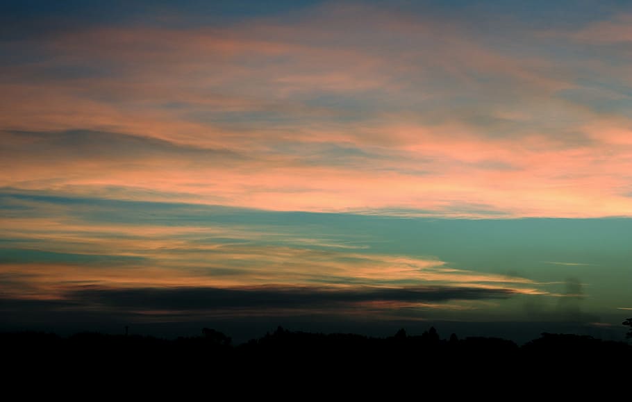 Sunset, Light, Finale, against light, silhouette, scenics, tranquil scene HD wallpaper