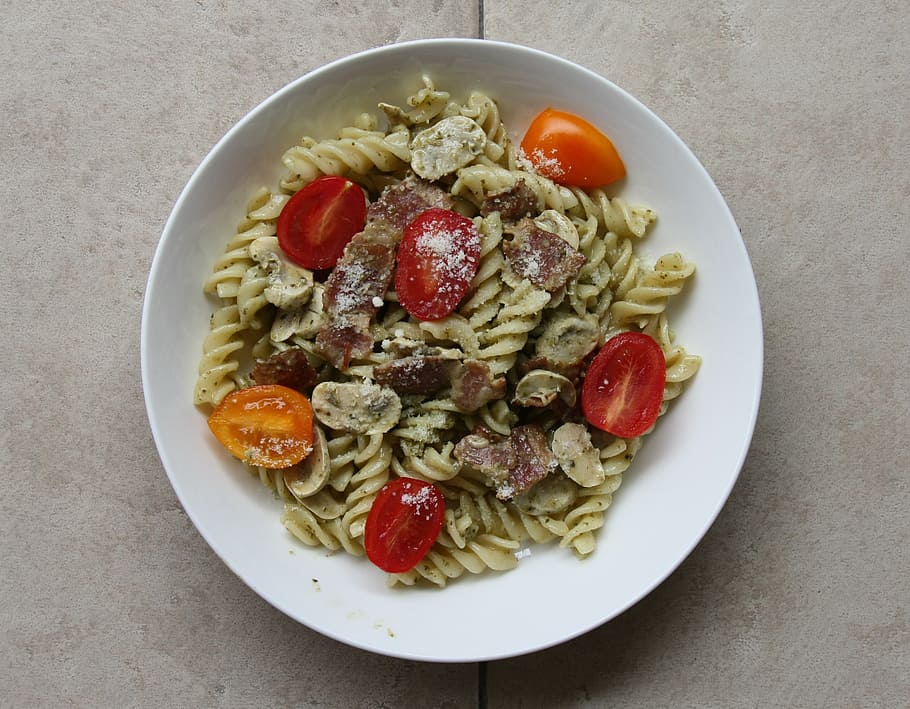 spaghetti, western, tomato, cherry tomatoes, food, small fresh HD wallpaper
