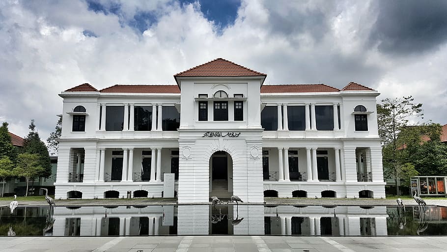 pekan, museum, royal, reflection, building, palace, cityscape HD wallpaper