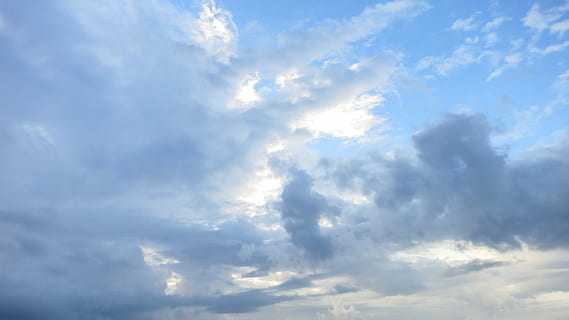 Sky, Heaven, Light, Sun, Religion, sunlight, god, cloud, blue HD wallpaper