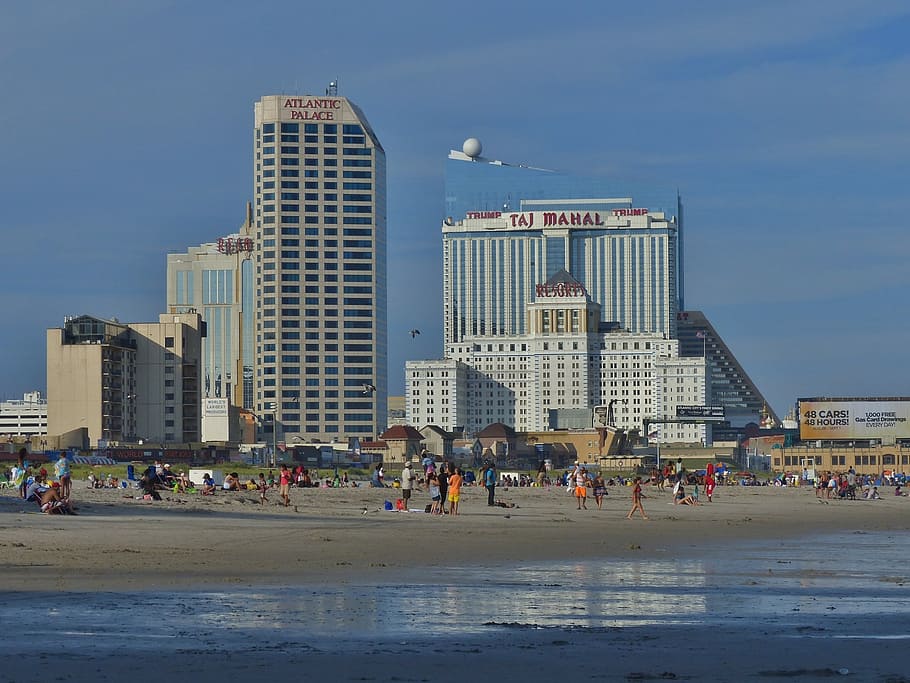 atlantic, city, ocean, beach, hotel, casino, vacation, walk HD wallpaper