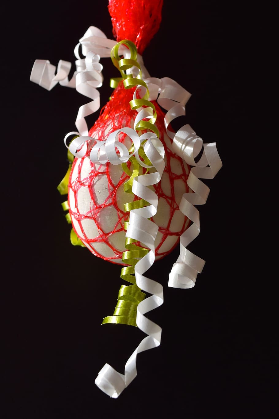 egg, gift, decoration, grilande, web, stocking, studio shot HD wallpaper