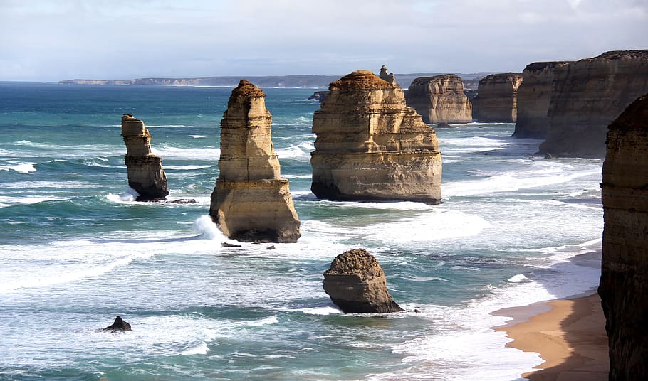 apostles, great, ocean, road, australia, melbourne, nature, HD wallpaper