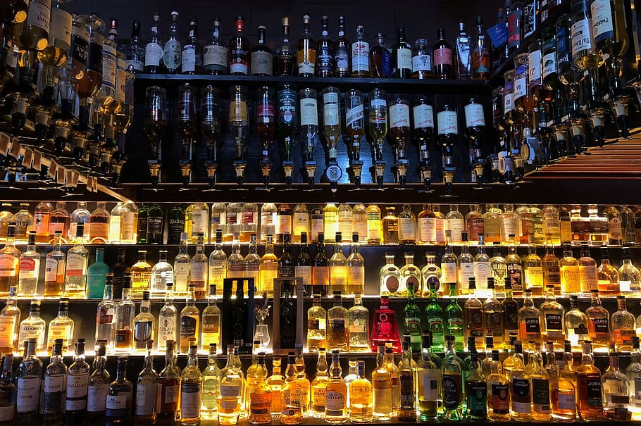 bar, flat, whiskey, beverages, alcohol, brandy, spirits, enjoy, HD wallpaper