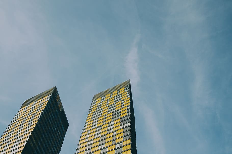 architecture, building, infrastructure, blue, sky, skyscraper HD wallpaper