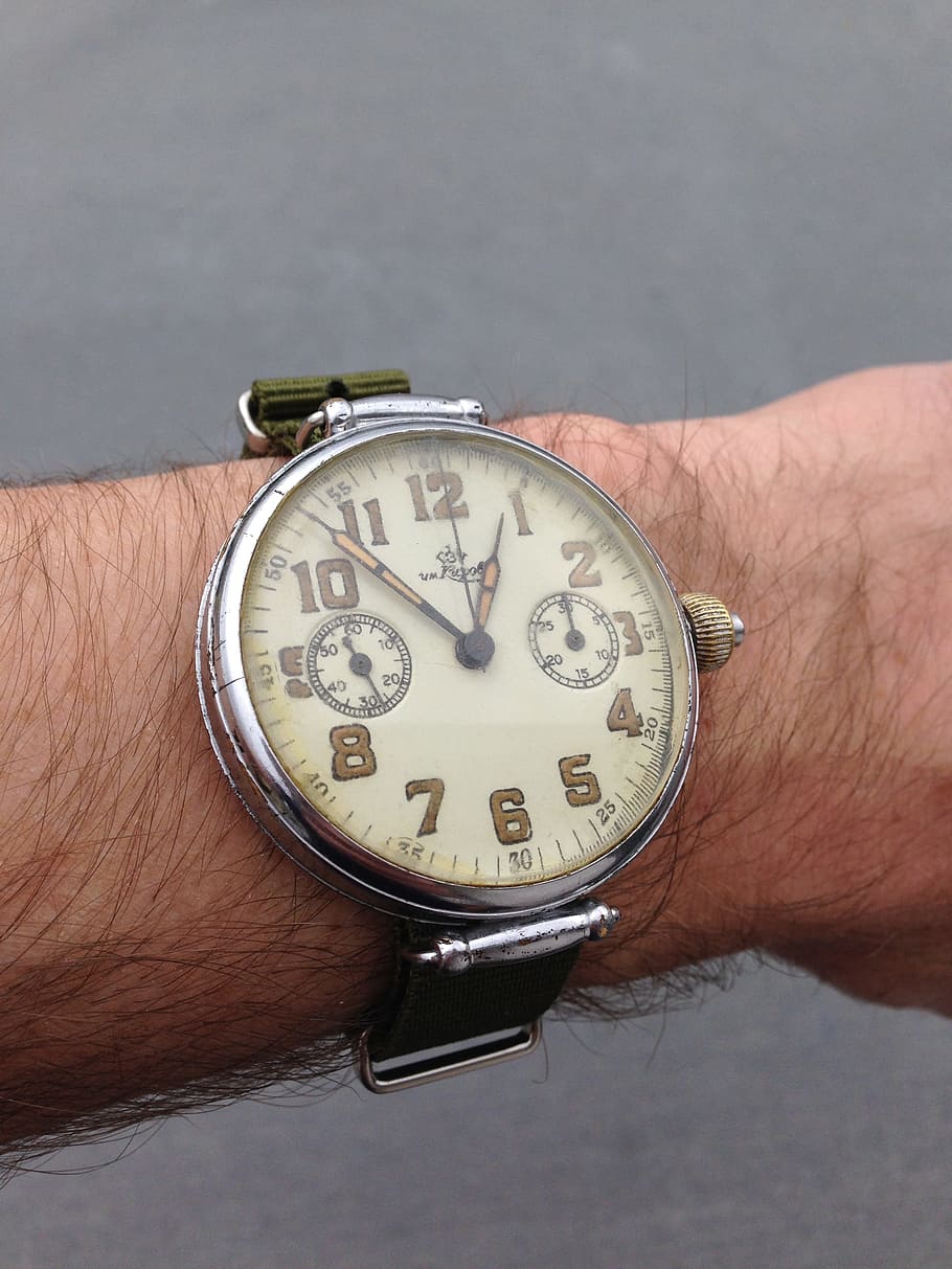 Clock, Vintage, Antique, Old, Retro, close, watches, time, human hand HD wallpaper