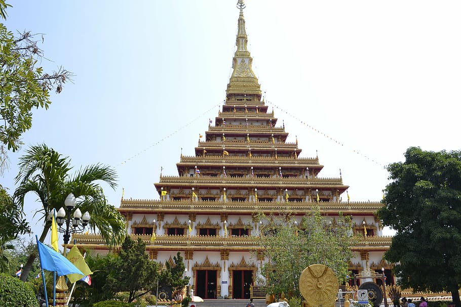 temple, thailand, temple complex, architecture, built structure HD wallpaper