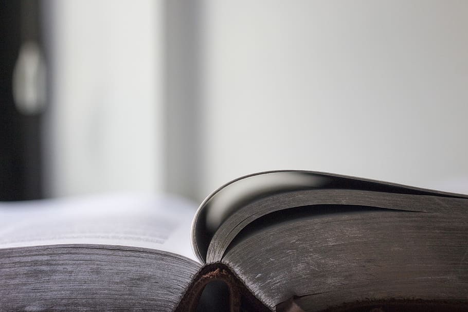 selective focus photo of an opened book, shallow focus photography ogf white book HD wallpaper