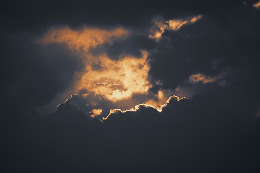 photo of cumulus clouds, photo of clouds, sky, light, dramatic sky HD wallpaper