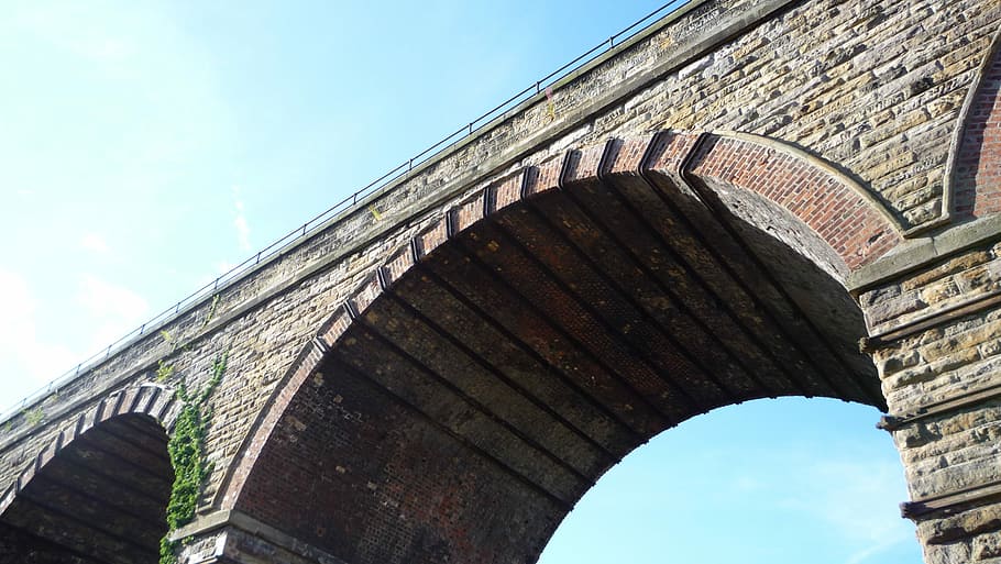 Brick, Bridge, Architecture, Arched, structure, outdoor, bridge - man made structure HD wallpaper