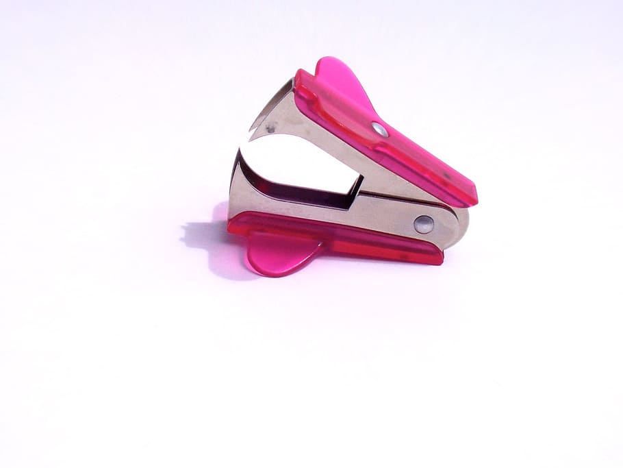 Staple Remover, Pink, Office, Stationery, desk, tool, utility HD wallpaper