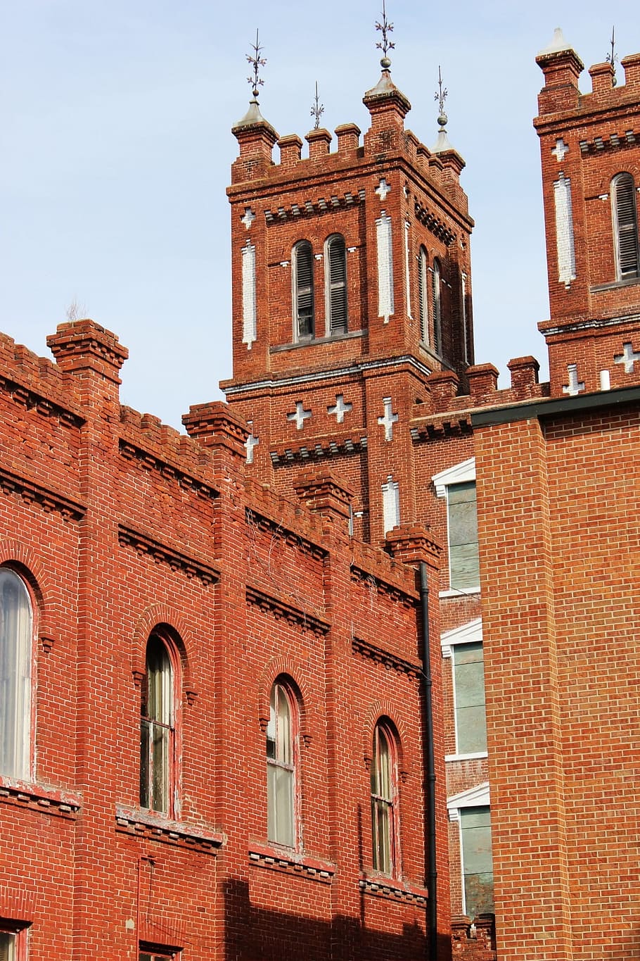 Confederate, Powder, Works, Bricks, structure, building, architecture HD wallpaper