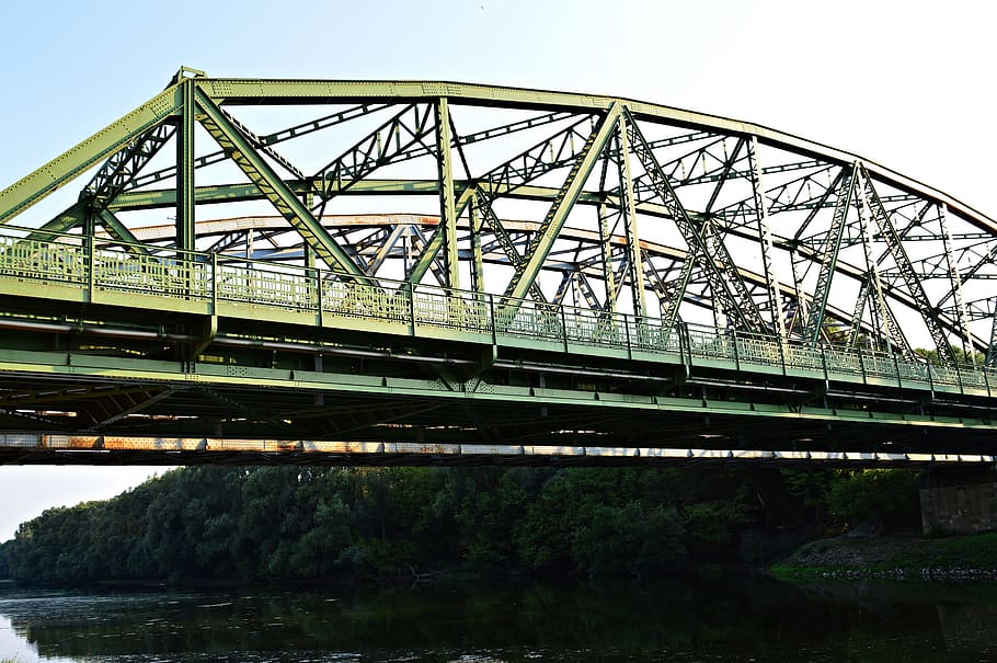 bridge, river, danube, danube river, hungary, water, bridge - man made structure HD wallpaper