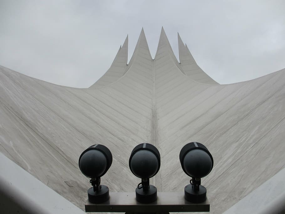 tent, lights, templedrom, sky, cloudy, grey, architecture, no people HD wallpaper