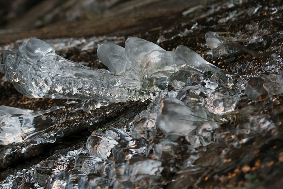 Ice, Rocks, Frozen, Winter, Nature, outdoor, cold, water, no people HD wallpaper