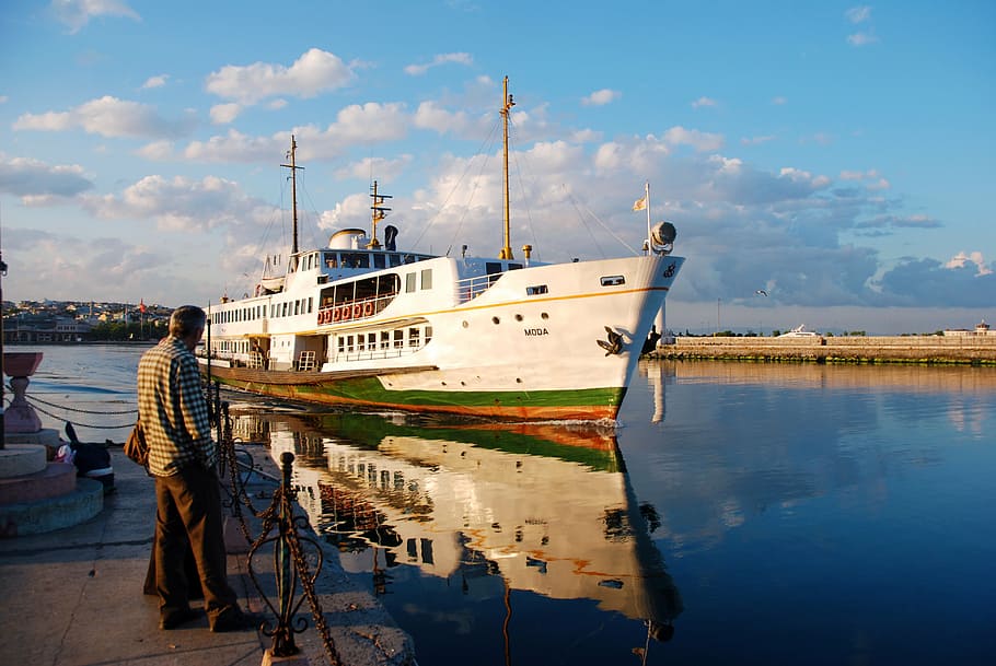 morning, ship, haydarpaşa, istanbul, nautical Vessel, harbor, HD wallpaper